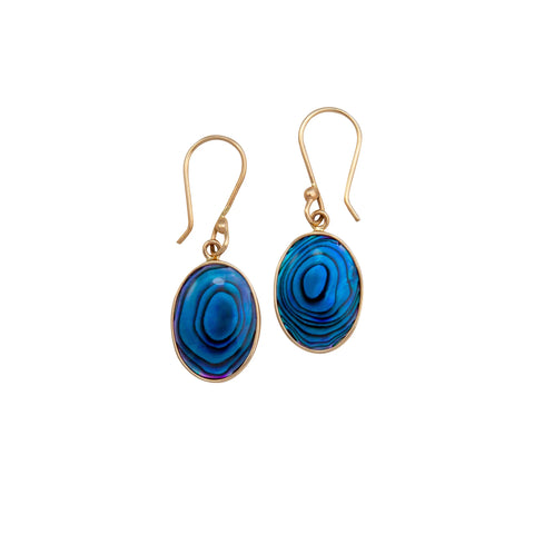 Alchemia Blue Abalone Petite Drop Earrings